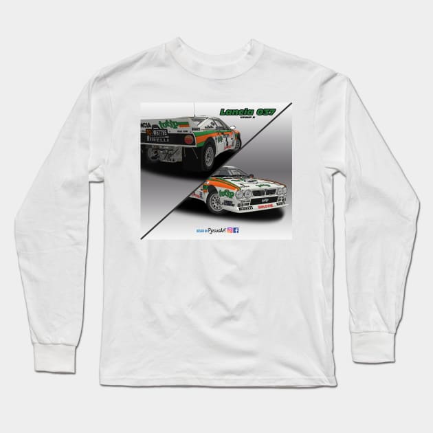 Lancia 037 Group B Totip Long Sleeve T-Shirt by PjesusArt